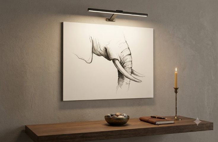 Wireless LED Vanity Wall Sconce – USB Rechargeable Modern Gold Bathroom & Makeup Light (Dimmable)