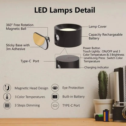 Nordic Modern Surface Mounted Downlight LED Spotlight LED Dimmable Wall Mounted Lamp Conversion LED Downlight Indoor Lighting